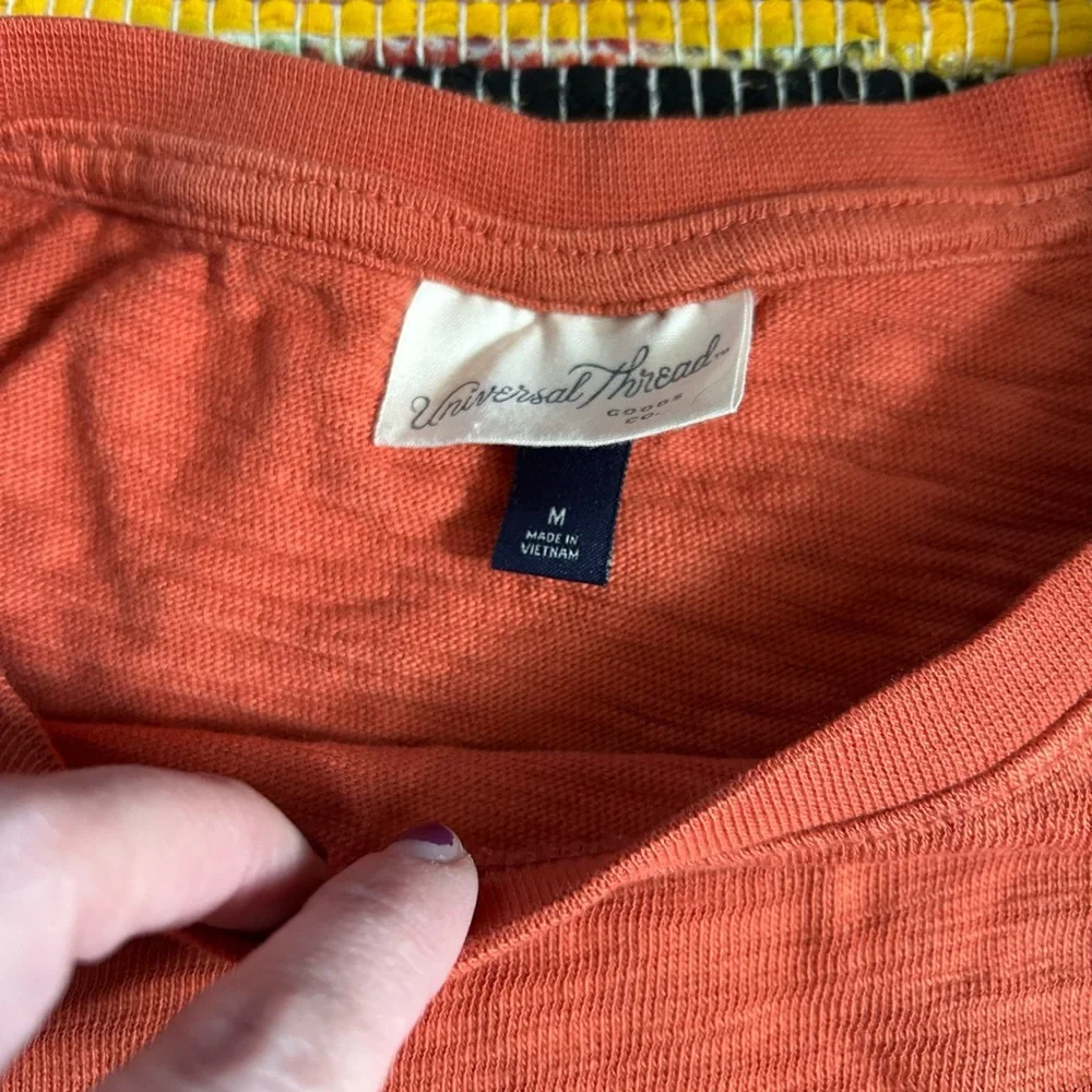 Universal Thread Burnt Orange Lounge Tee and Shorts Set M/S - Picture 2 of 7